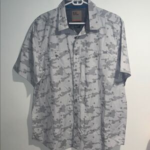 5.11 Tactical Men's Light Gray Camo Shirt, size Large